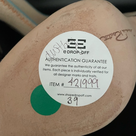 Oscar de la Renta Linen High Heels London - Picture 8 of 10